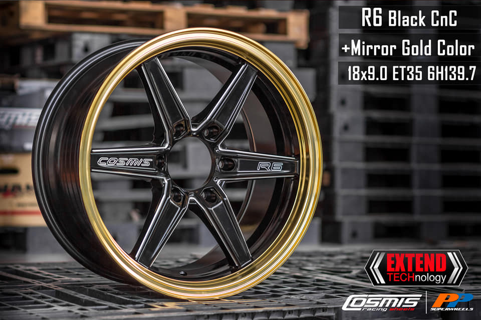 Cosmis Wheel - R6 Mirror Gold ที่สุดของใหม่ สีเด็ดๆ แบบนี้...