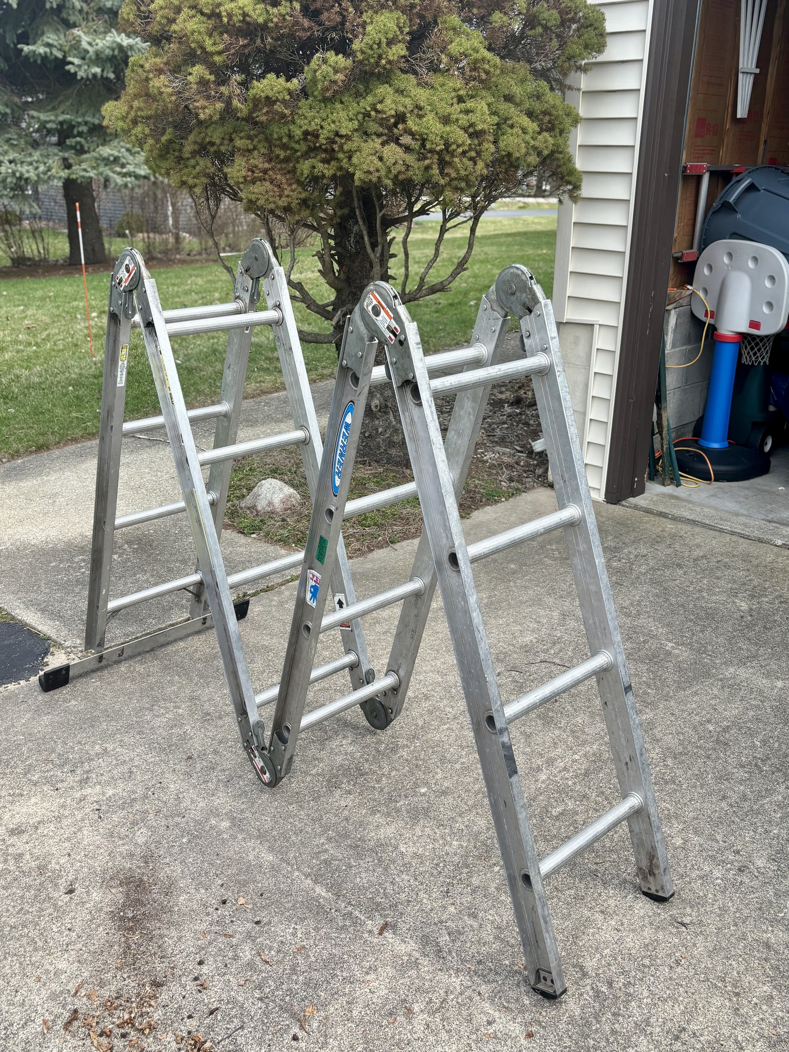 Werner Multi-Position Ladder (Job-Master M2-8-16) - Ladders - Ann Arbor ...