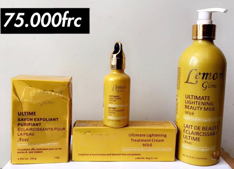 Crème Hydratante Lemon Glow - 1300 Ml - FPS 3 - Parfum Citron - Expiration 2028