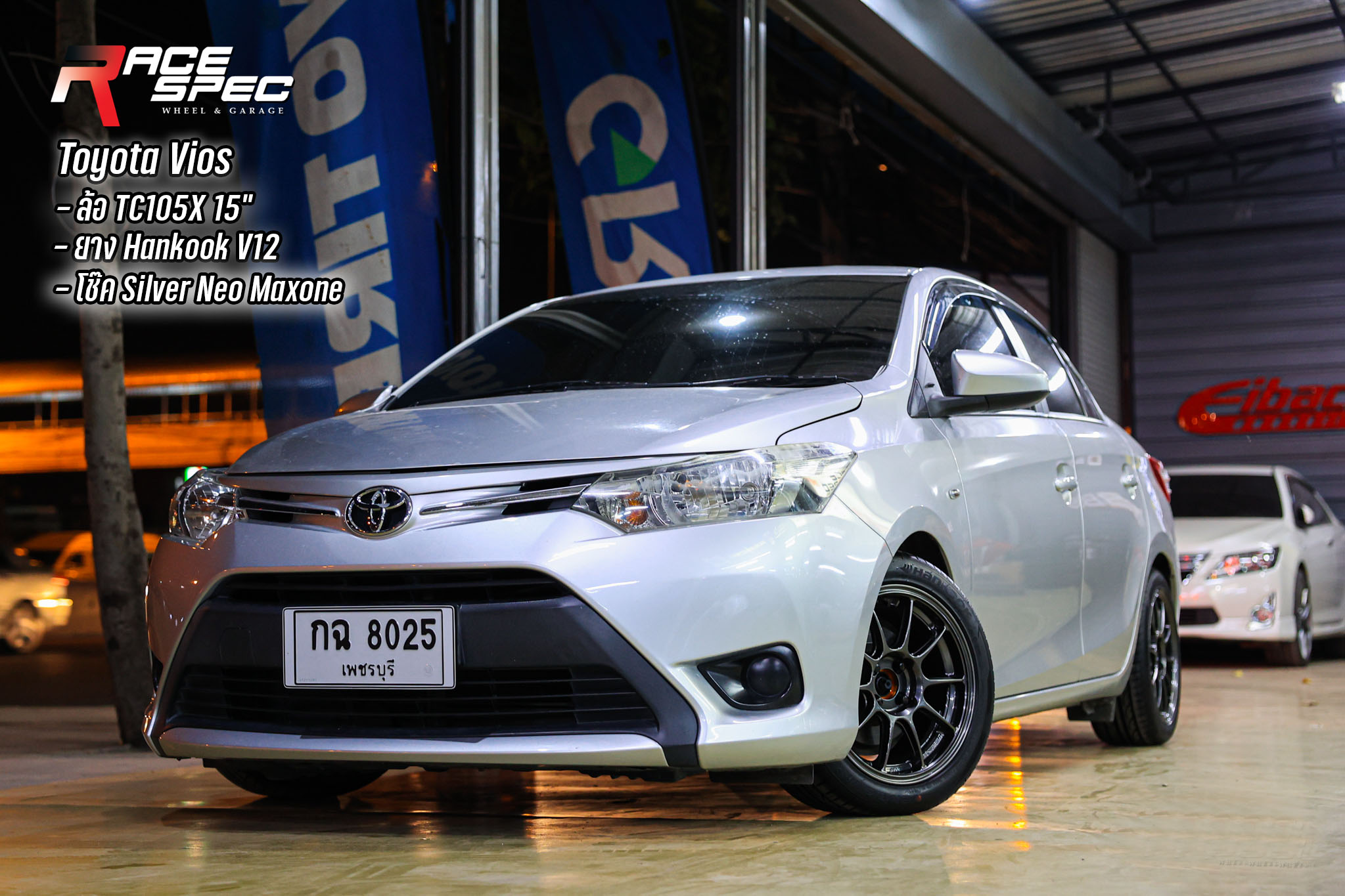 RaceSpec wheel - Toyota Vios จัด ล้อยางชุดใหม่ พร้อมจัดทรง...