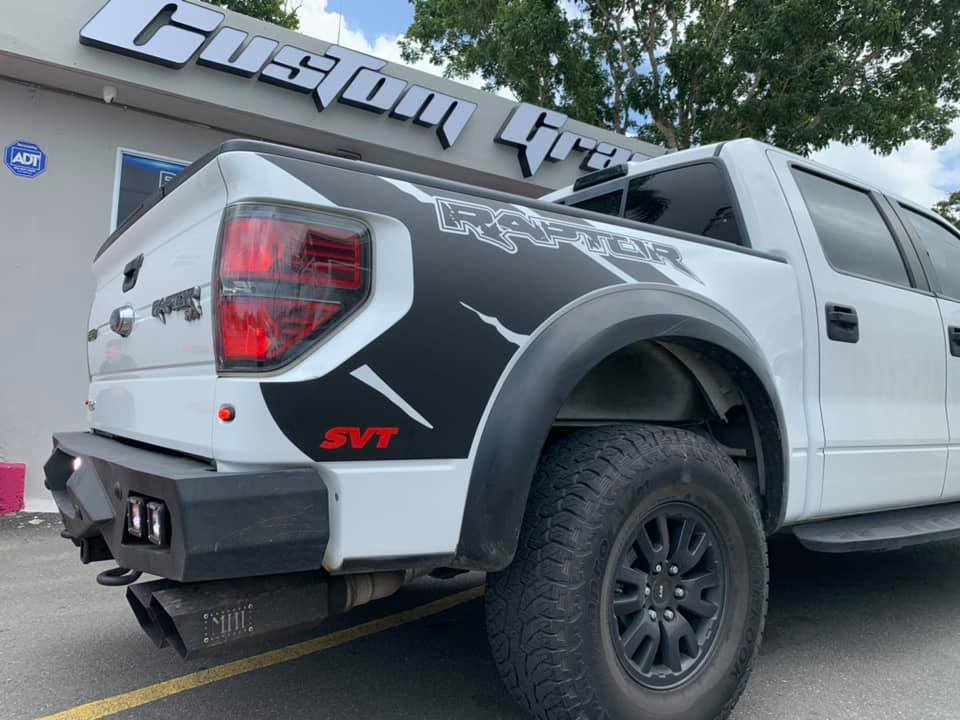 Custom Graphics - FORD RAPTOR BLACK MATTE GRAPHIC KIT...