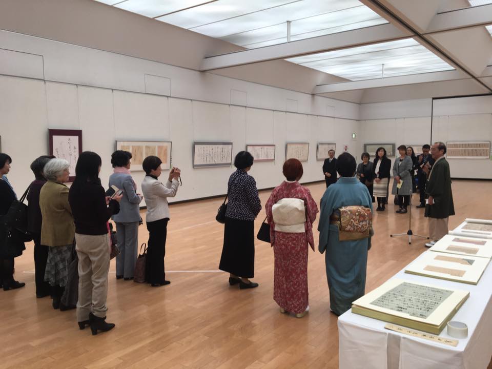 第61回書窗展」＠市美術館別館。橘書道会のご主催。昨年、91歳で逝去