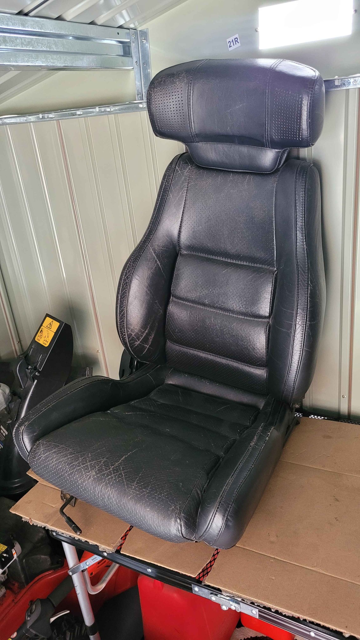 FC RX-7 Convertible Passenger Seat – OEM Leather w/ Headrest Speakers ...