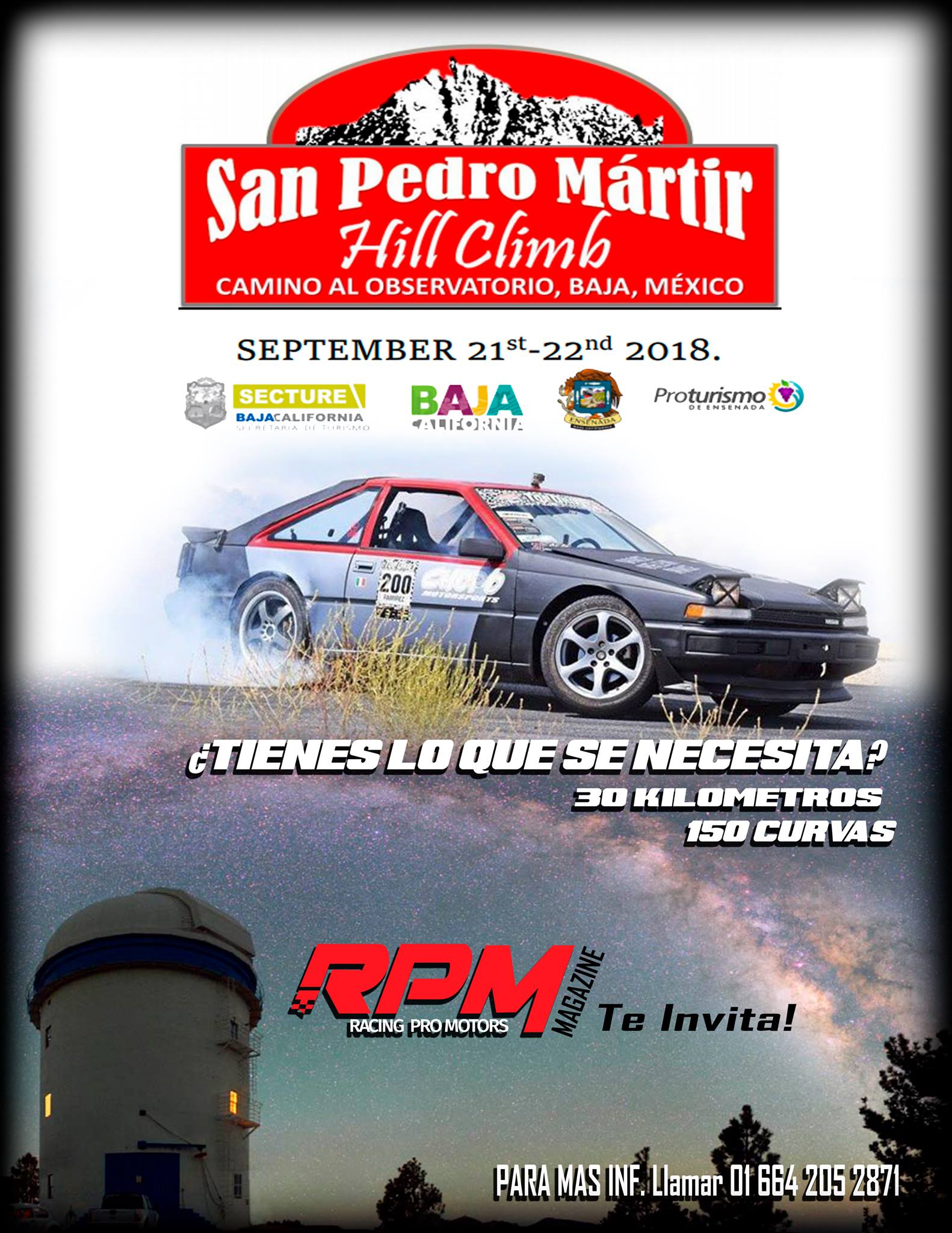 La revista local RPM estará... - San Pedro Mártir Hill Climb