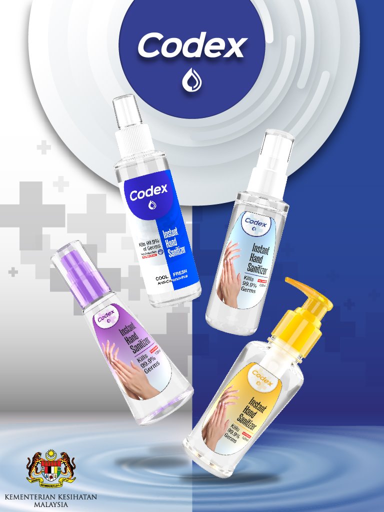 Codex Hand Care - Kami mempunyai pelbagai jenis dan saiz hand sanitizer ...