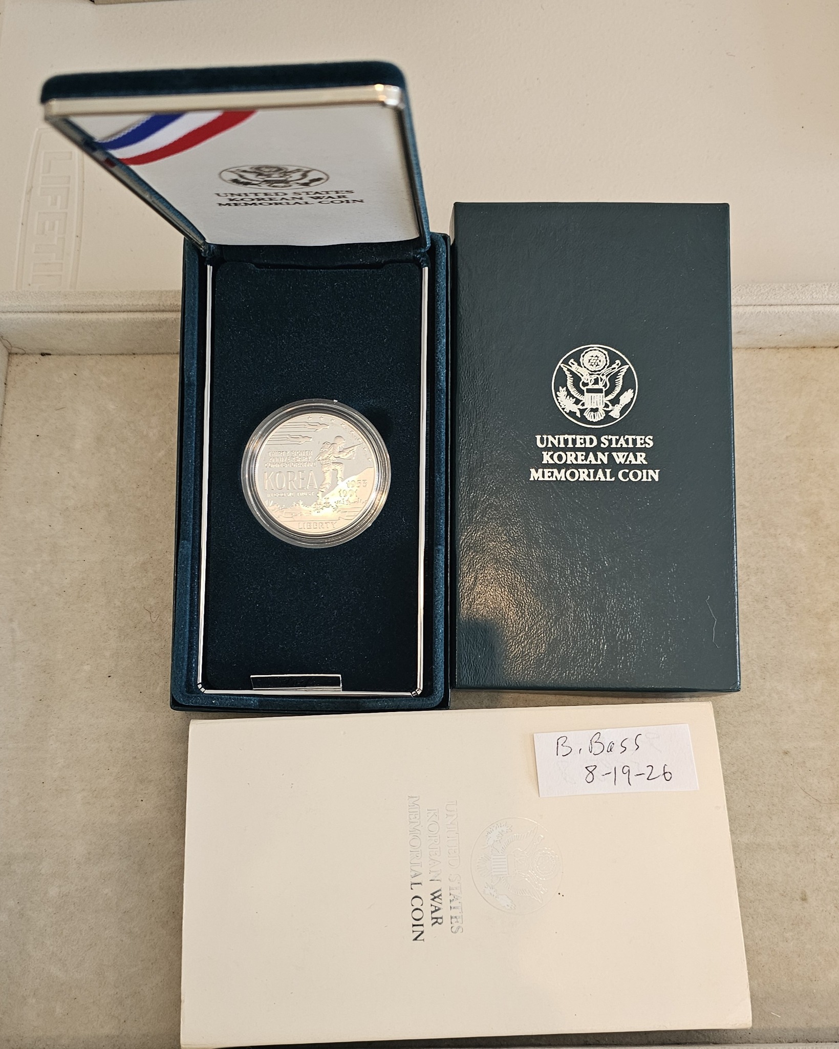 BIN * 1991 Korean War Silver Dollar * 90% Silver * BIN 55