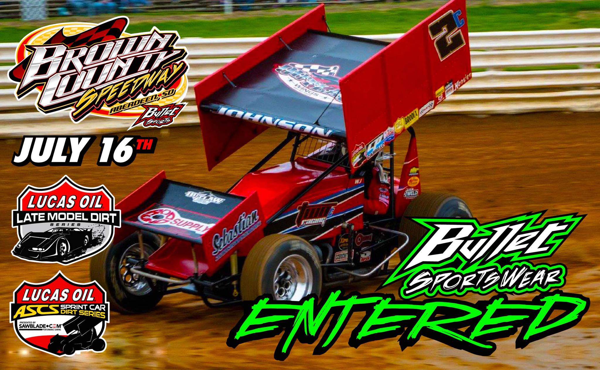 Brown County Speedway - ‪Monday, July 16 Lucas Oil American Sprint Car ...