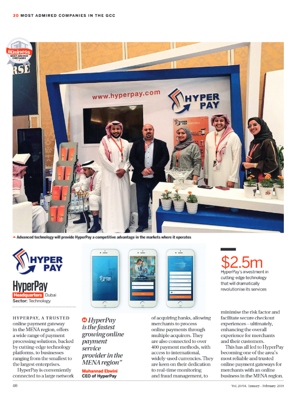 HyperPay - HyperPay recognized by Arabian Business, as one...