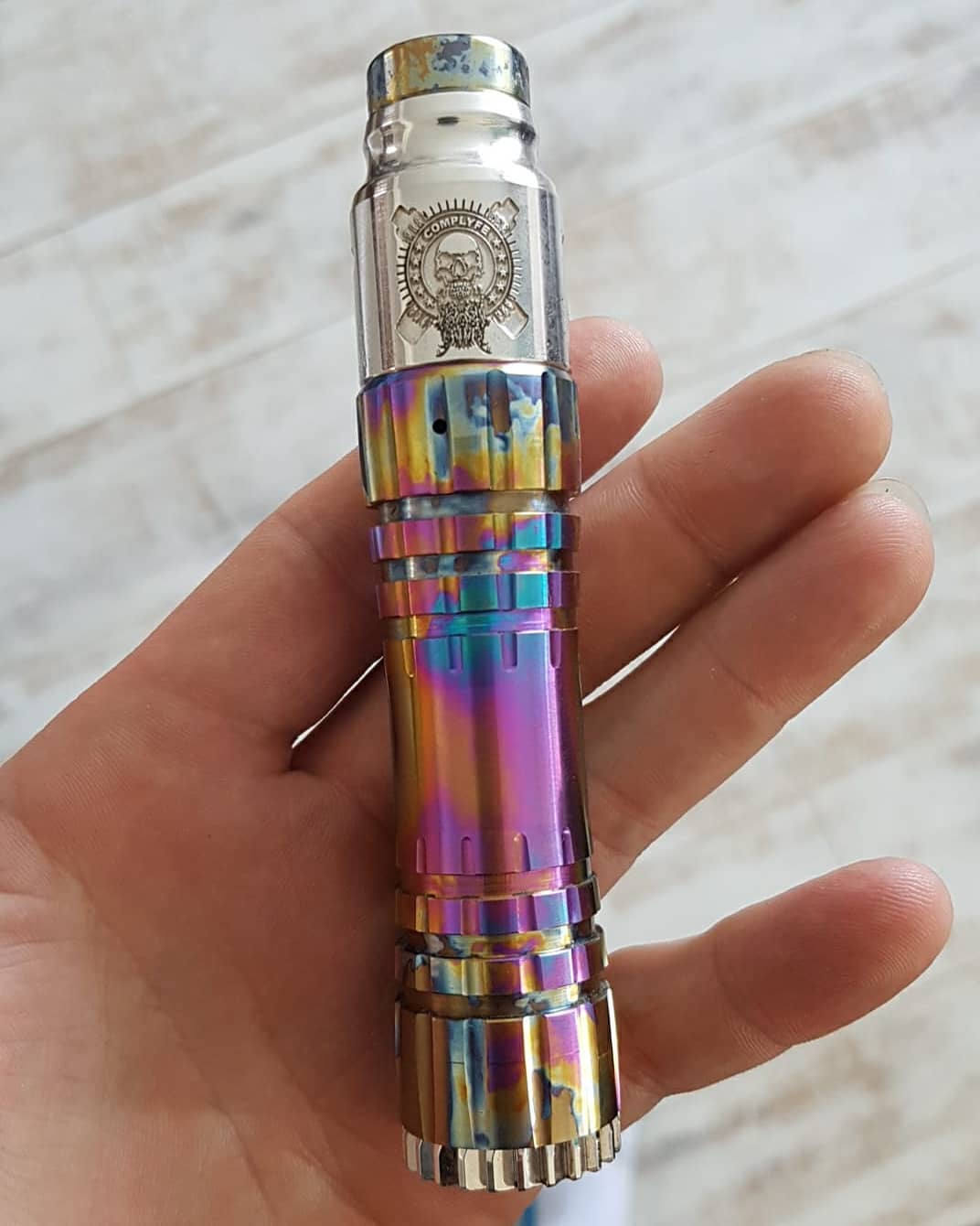 Canadianvaper - ??Anodized Titanium Turbulence with Rhodium Cap 