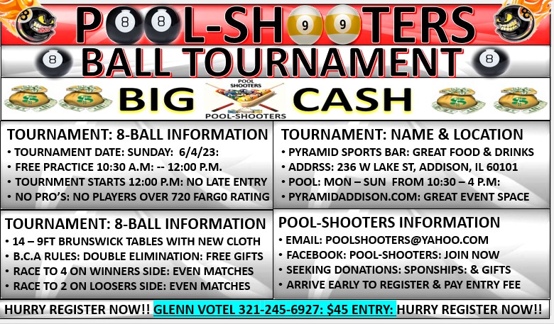 Pool Shooters - WE ARE MAKING POOL TOURNAMENTS BIGGER