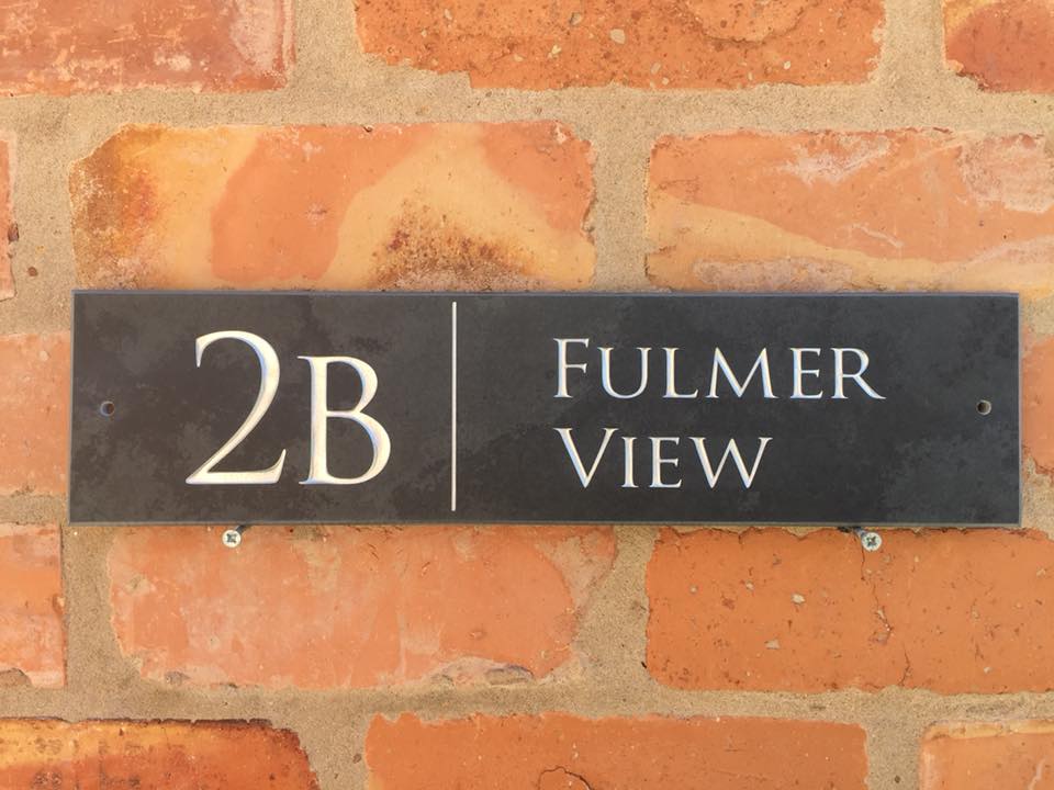 I love using Trajan Pro font... - Slate Signs Direct Ltd.