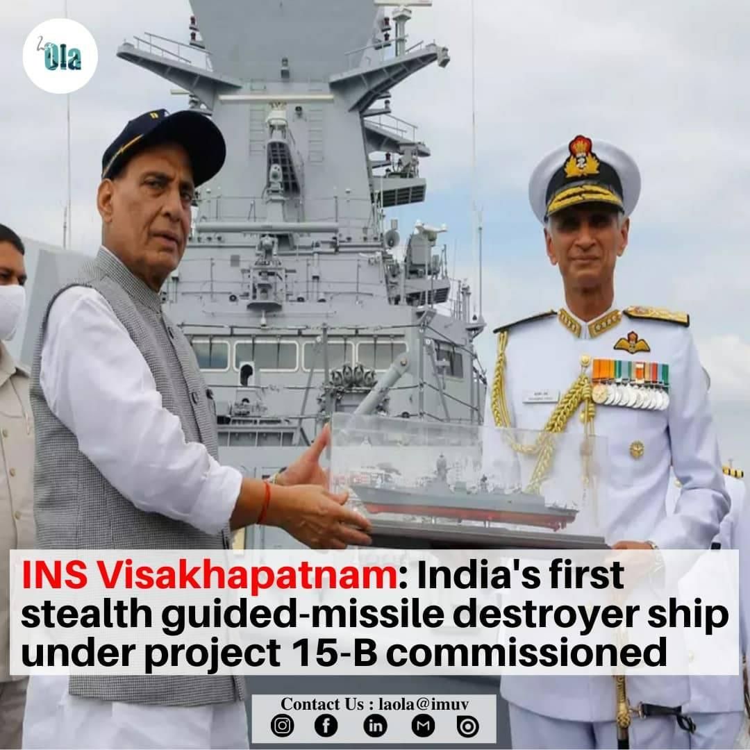La Ola - INS Visakhapatnam: India's first stealth guided-missile ...