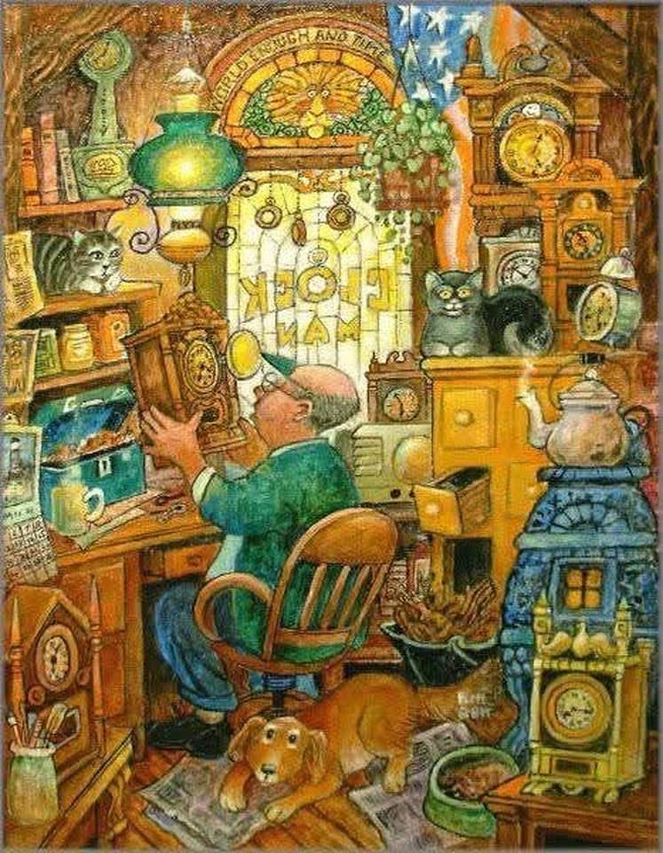1000 pieces The Clockmaker - Art by Bill Bell SunsOut