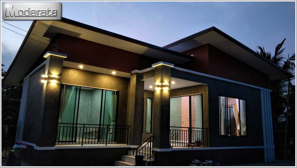 นำภาพการก่อสร้า... - แบบบ้านโมเดิร์น Modern-บ้านป่าตาลโมเดอเรท