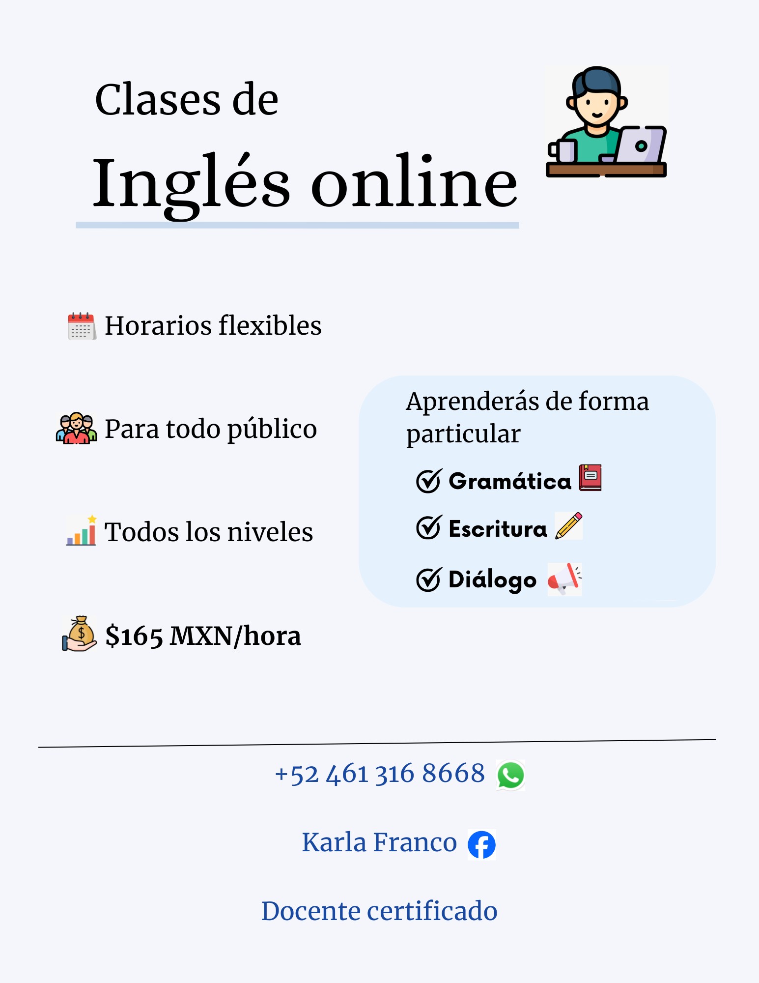 INGLÉS CLASES VIRTUALES | Facebook