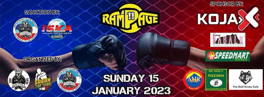 Rampage FC - RAMPAGE 11 is on 15 JANUARY 2023 CAGE BOXING... | Facebook