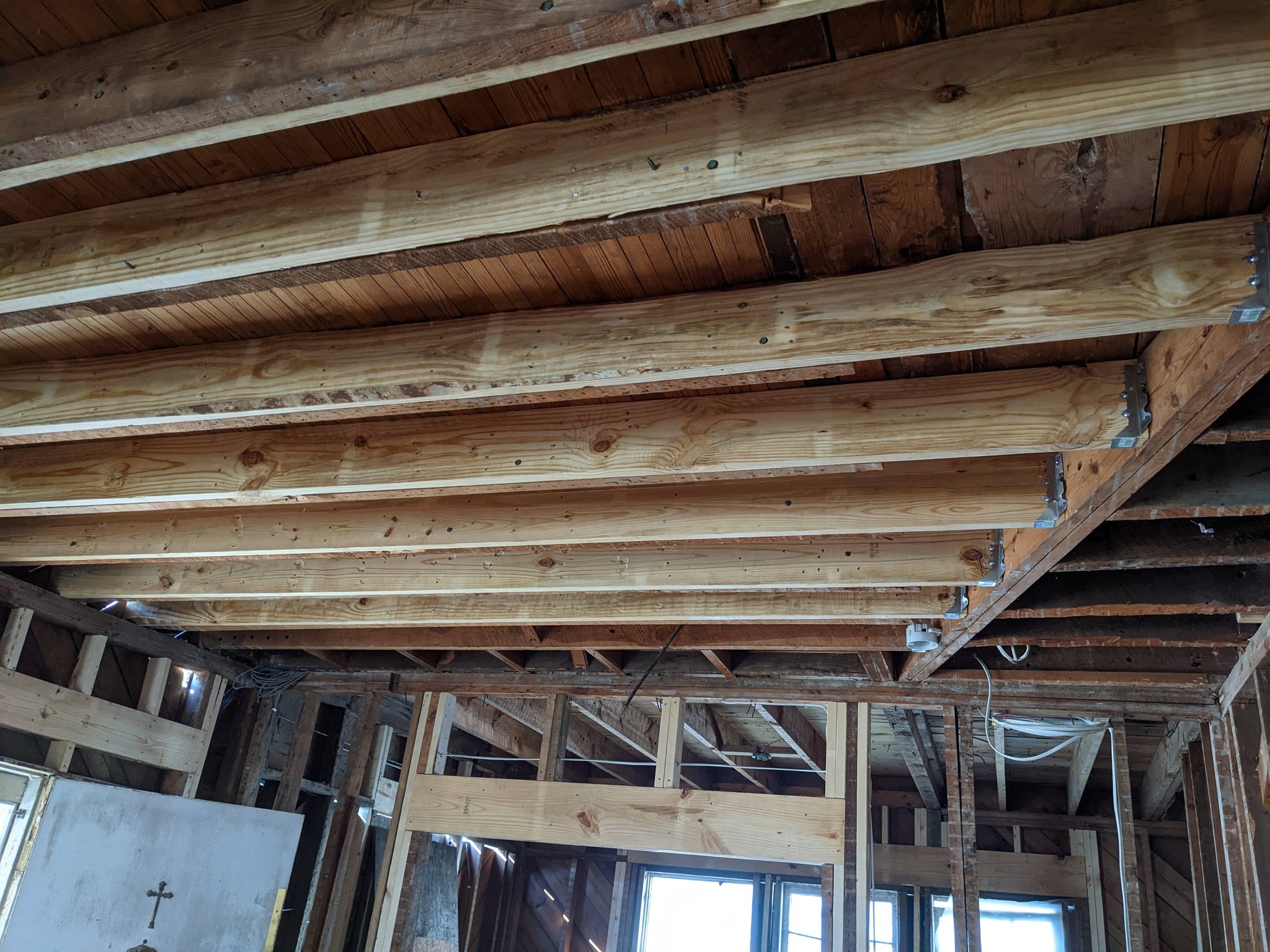 H.C. - New joists replace the scabbed joists that were installed in the ...