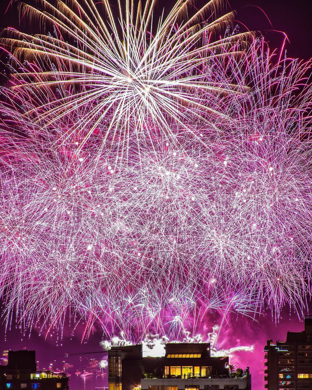 Be - Crazy finale at the fireworks last night in Vancouver