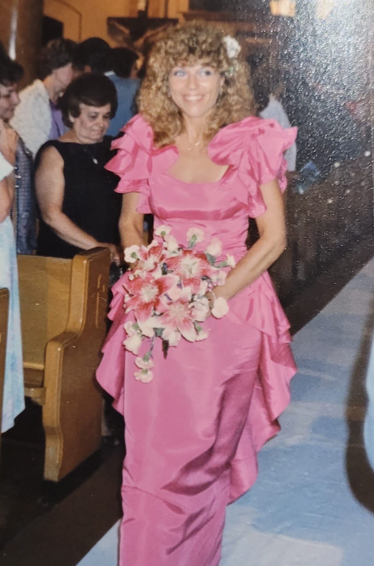 pink 80s bridesmaid dress In my “80s bridesmaid” era casual Dress