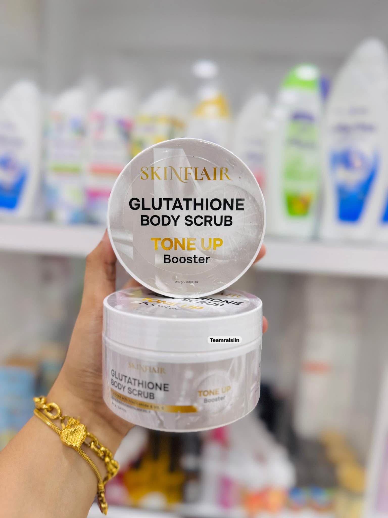 SKINFLAIR GLUTATHIONE BODY SCRUB TONE UP Booster 2ル0.32歳ビル CRUINE Teamraislin SAINFIAIR BODY GLUTATHIONE CUTATHIONE SCRUBNE ATHIONE M Igican N SCRUB TONE UP Booster