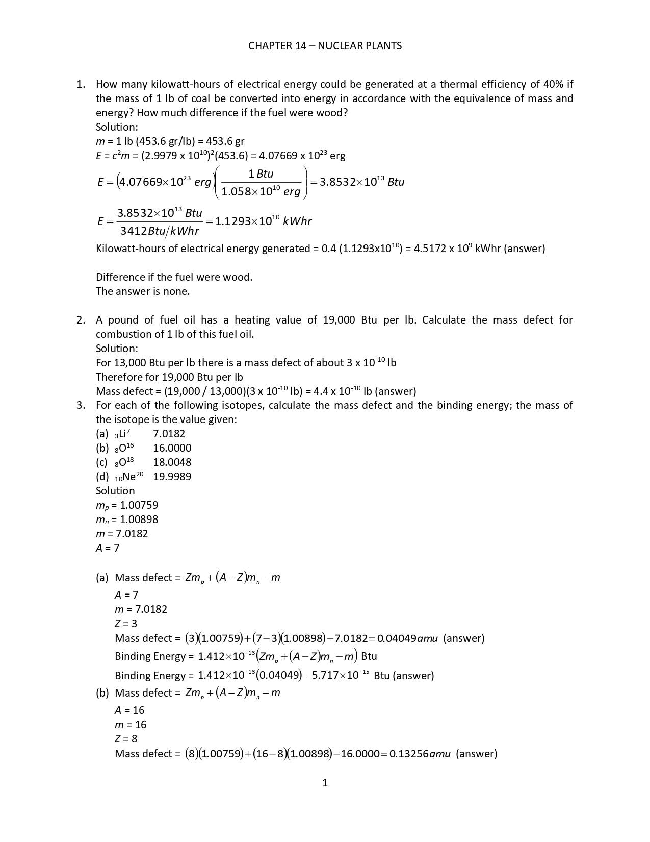 Power Plant Theory and Design Solution Manual