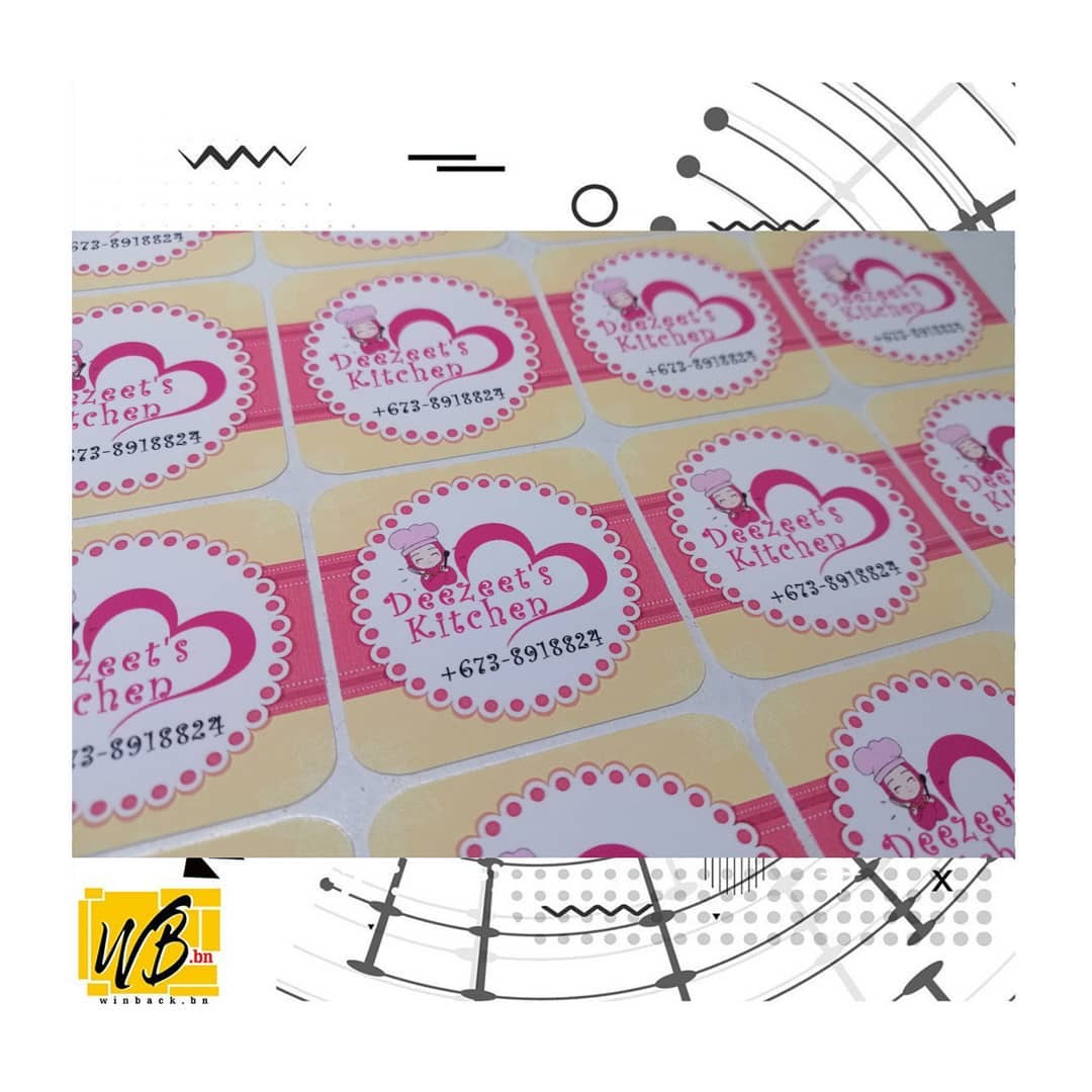 winback.bn - 4m x 4cm glossy sticker . . . Terima kasih...