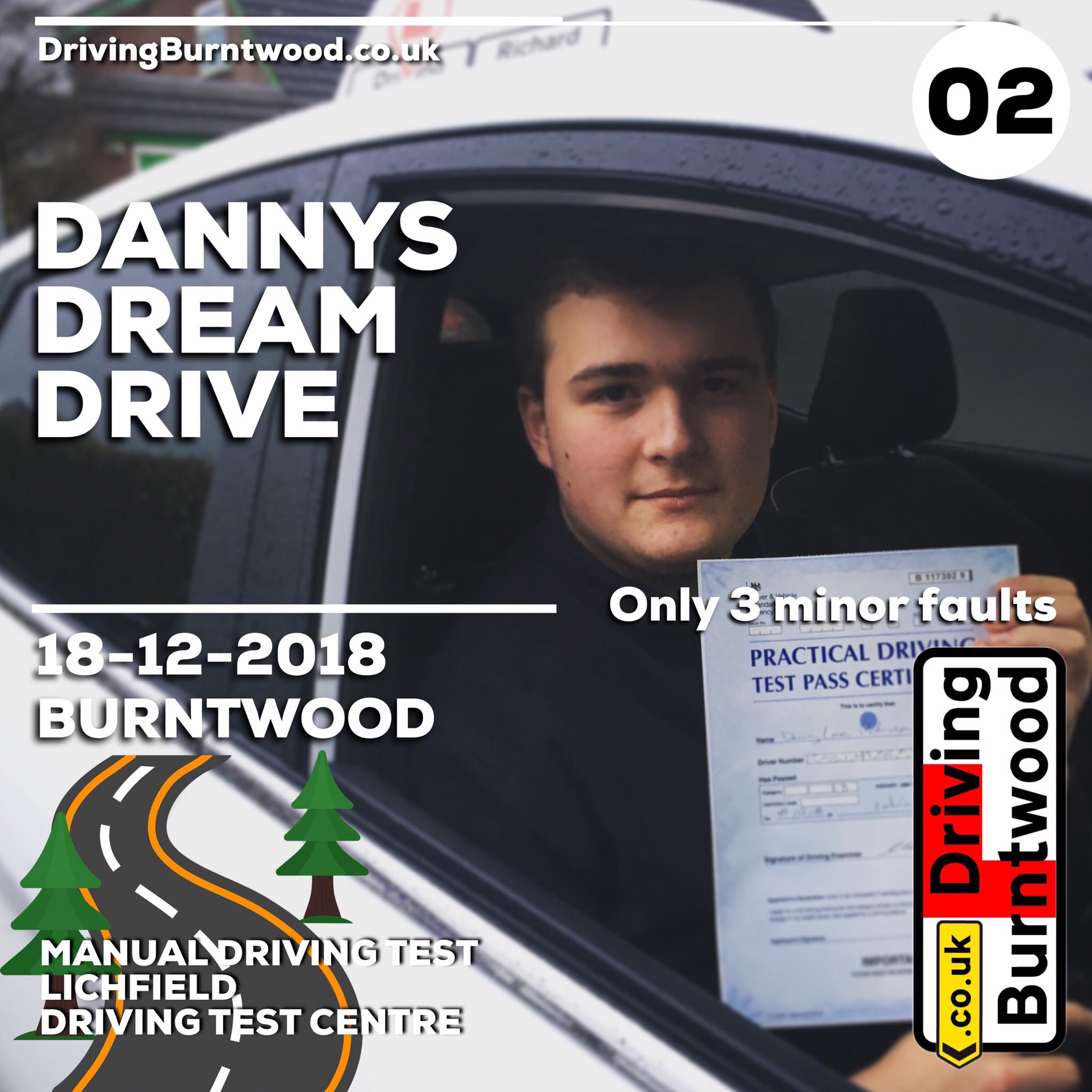 A huge congrats to Danny on passing... - Driving Burntwood | Facebook