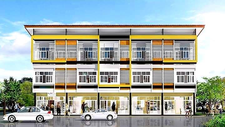 งานก่อสร้างอาคารพาณิชย์ 3 ชั้น (ModernStyle) ขนาด 3 ห้องนอน 3 ห้องน้ำ 5 ...