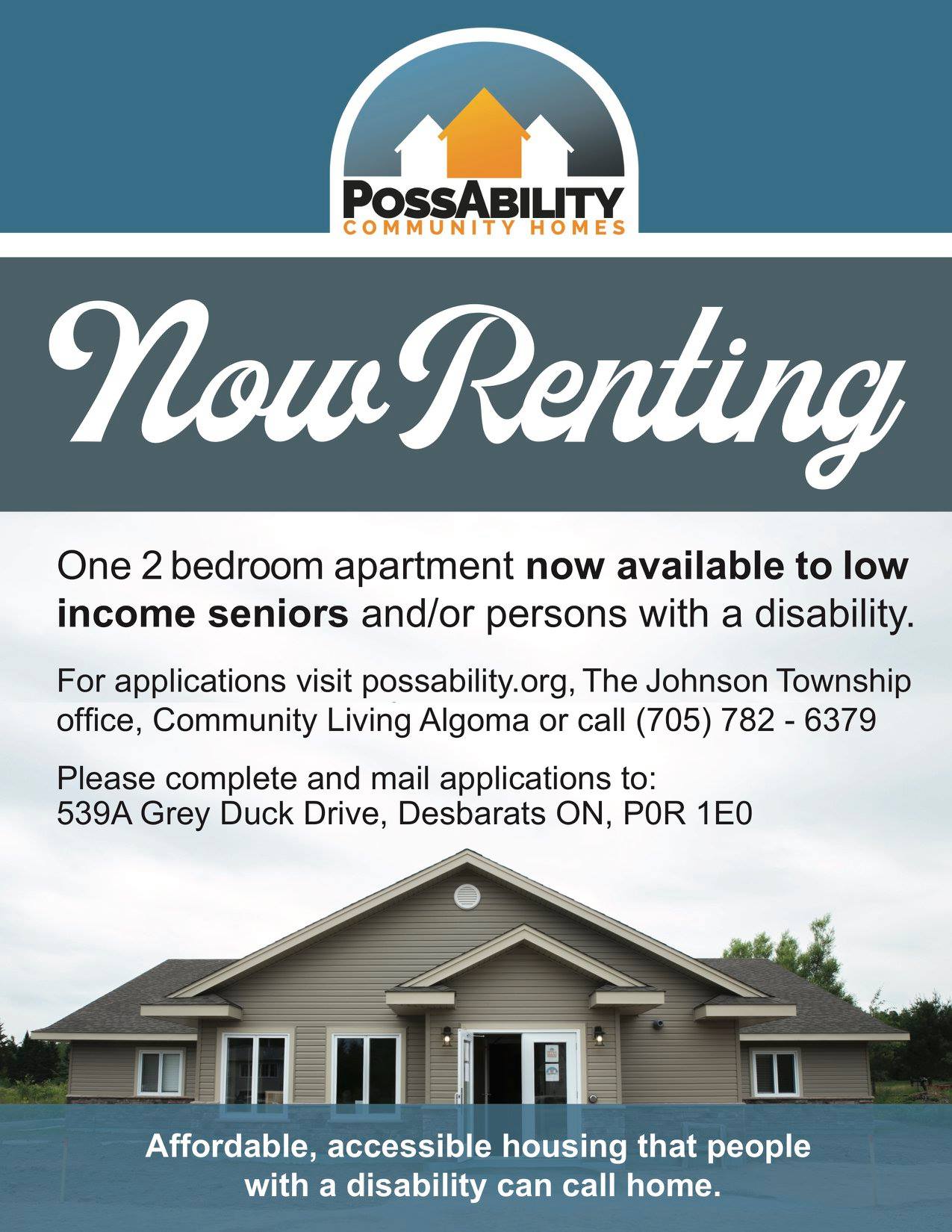 PossAbility Community Homes | Desbarats ON