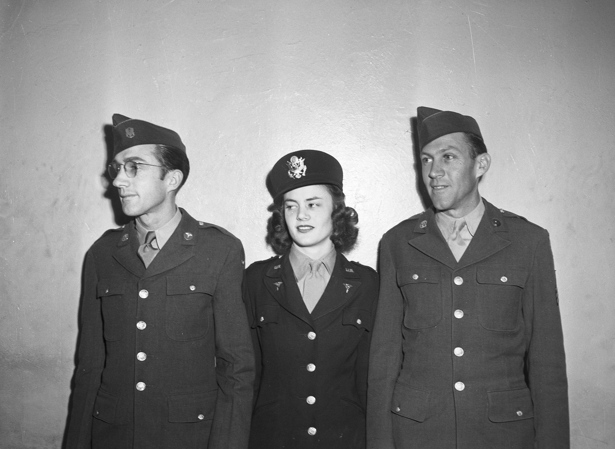 Army Nurse Corps - Left to right, Private First Class James R. Ralston ...
