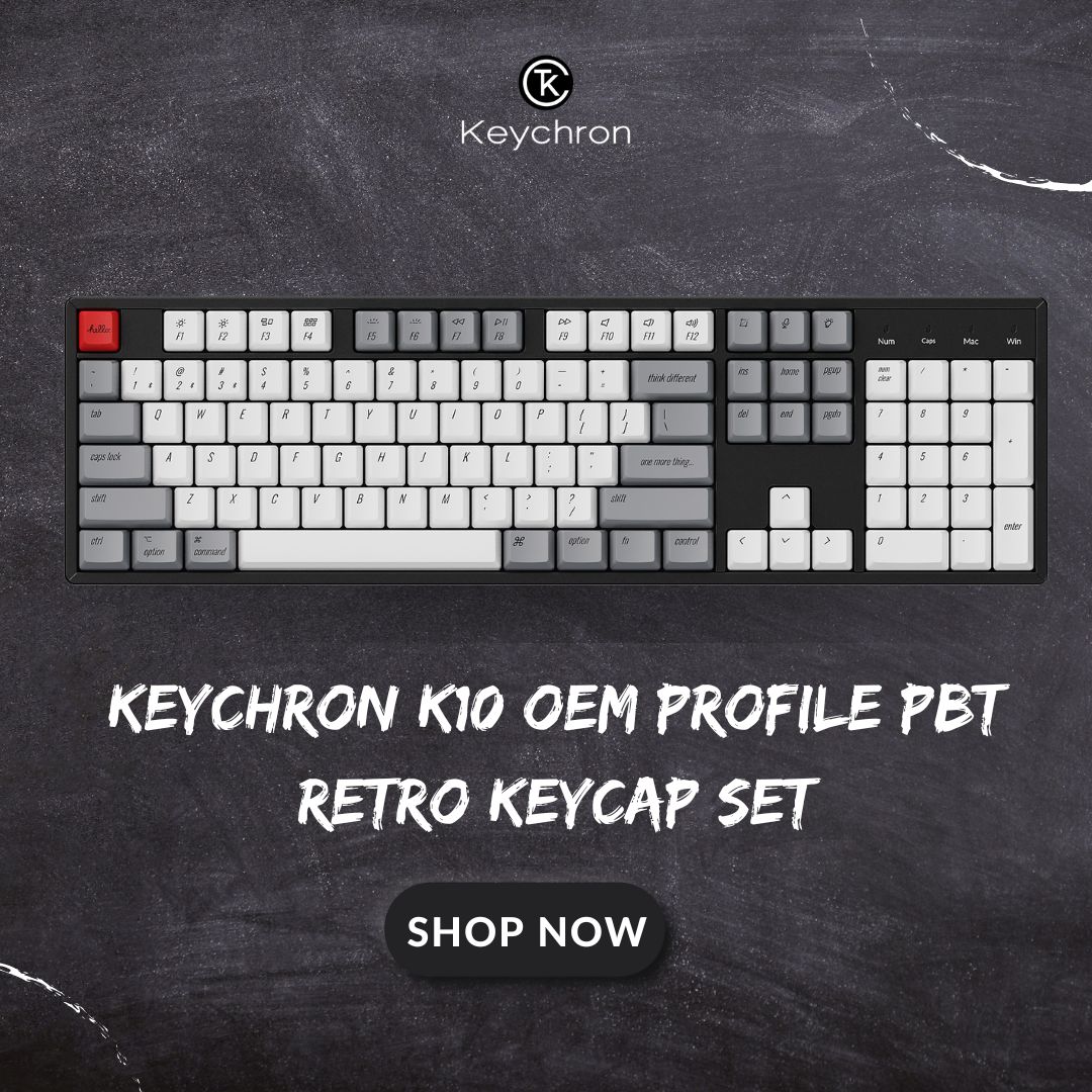 Keychron - Retro rocks~The OEM profile PBT retro keycaps... | Facebook