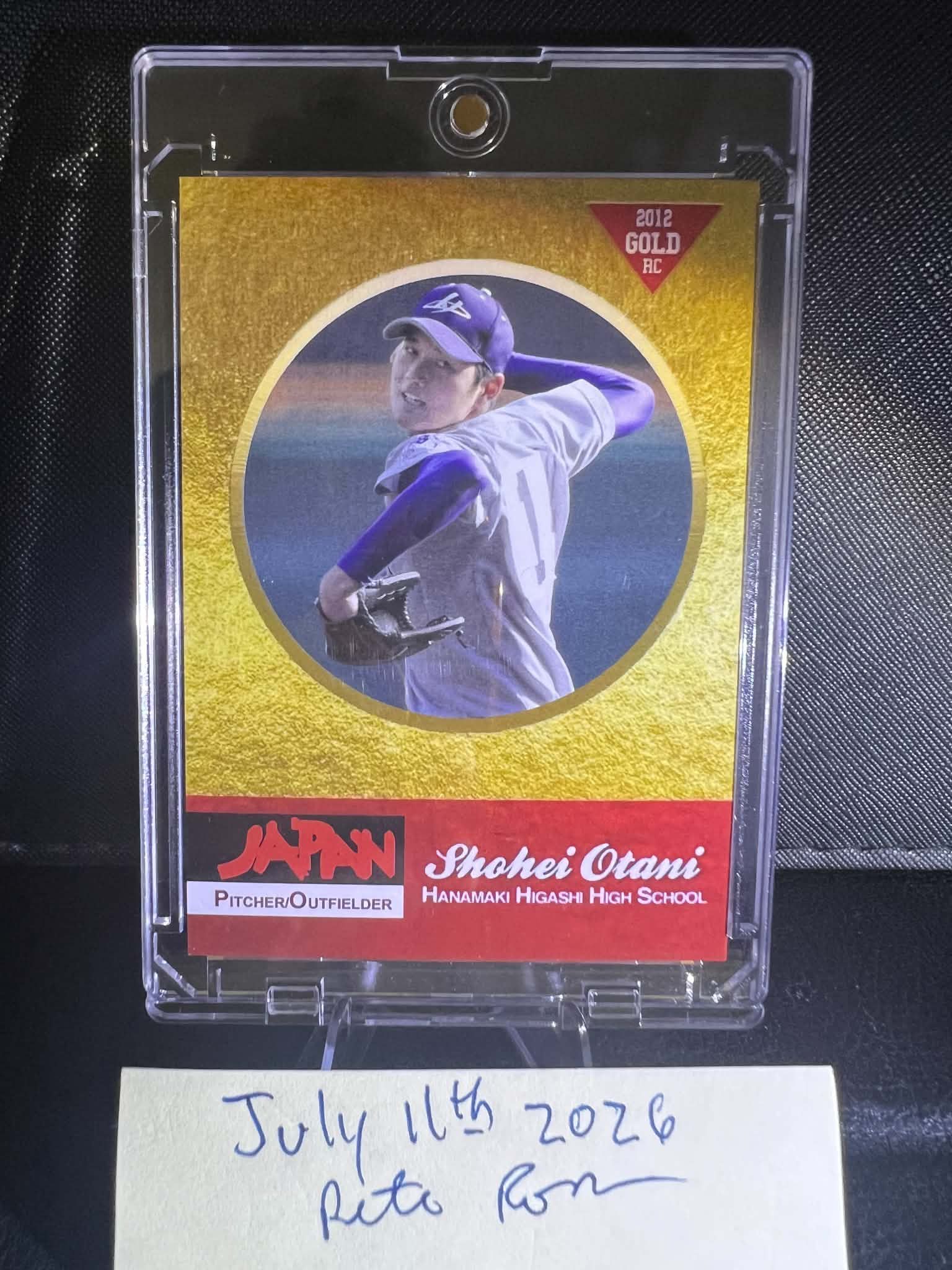 2012 Rookie Phenoms Shohei Ohtani baseball card auction