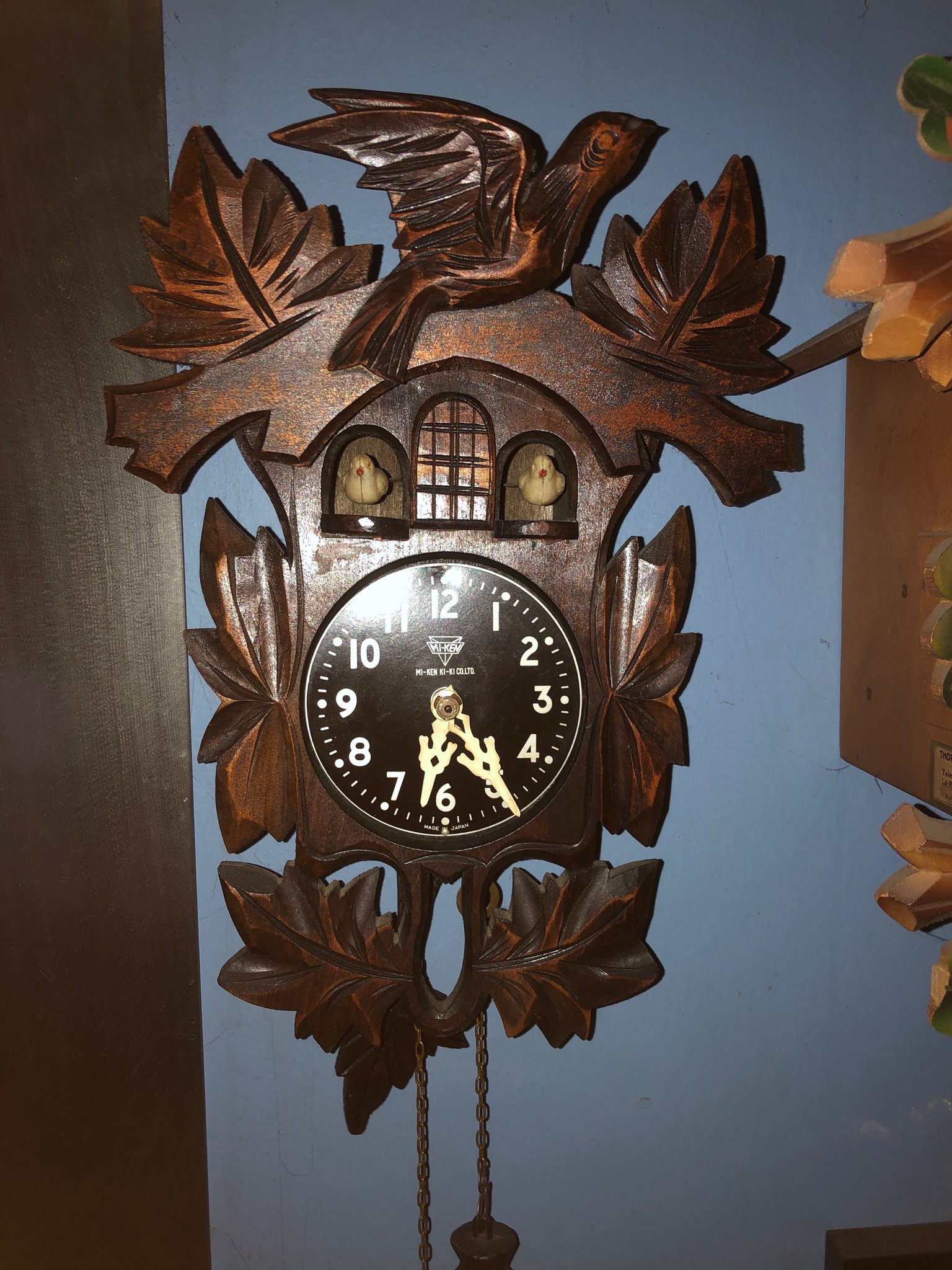 1960s Mi-Ken of Japan duck wall clock