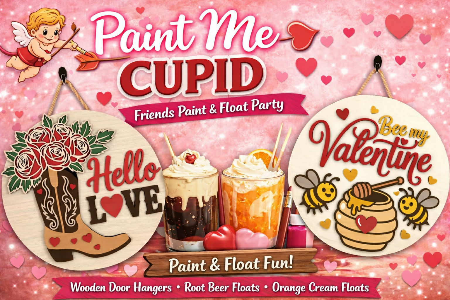 Paint Me Cupid at Rustic Heritage Bakery