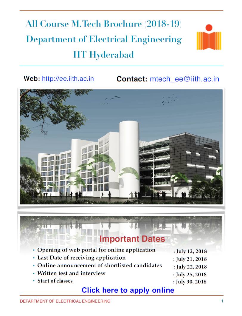 Department of Electrical Engineering, IIT Hyderabad