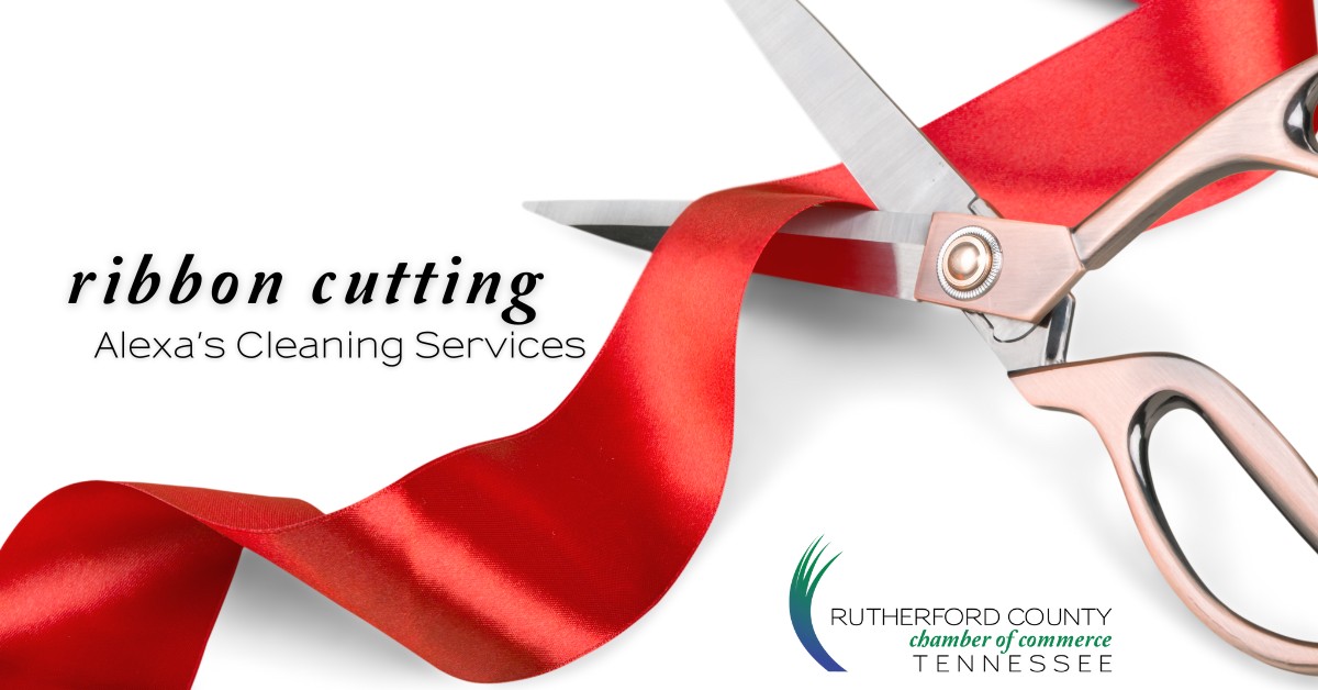 Ribbon Cutting, Alexa's Cleaning Services
