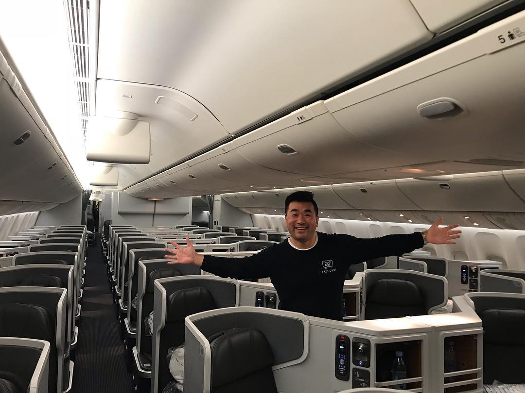 Sam Chui - Here’s @americanair Flagship Business Class on...