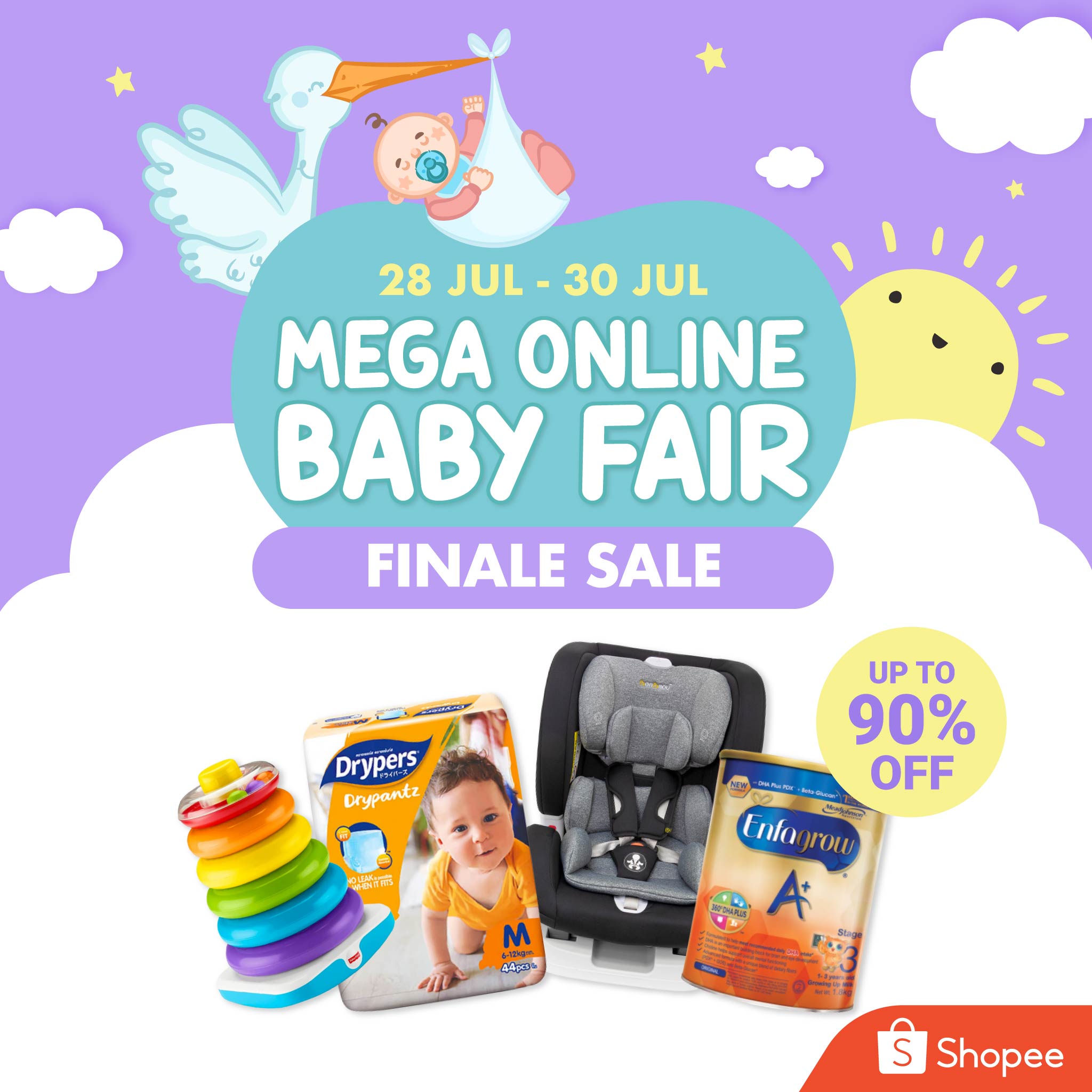 Shopee - It is the final day of our Mega Online Baby Fair!... | Facebook