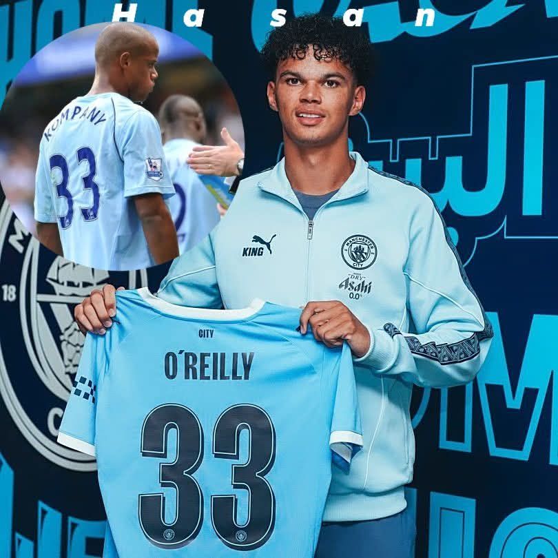 マンチェスターシティ O'REILLY 33 ユニフォーム 33 Nico O'Reilly