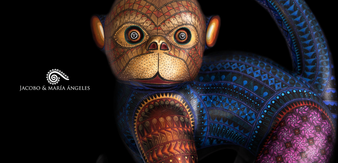 Jacobo and María Ángeles, whose towering alebrijes are on view at