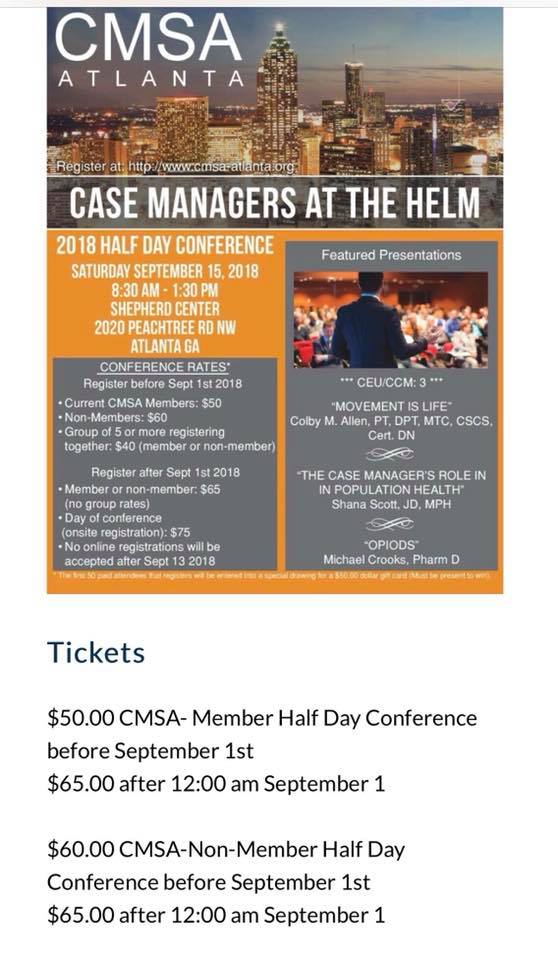 CMSA Atlanta | Little Rock AR