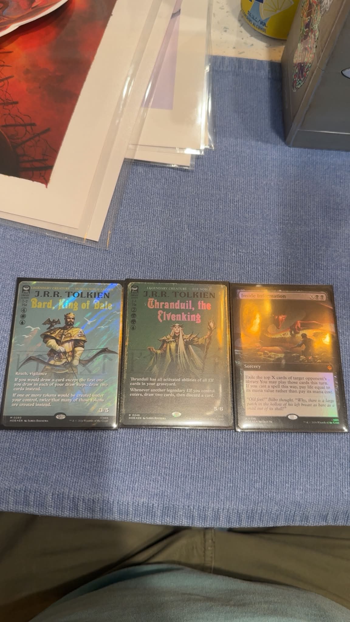 Bard, King of Dale surge foil and Thranduil foil book cover interest?