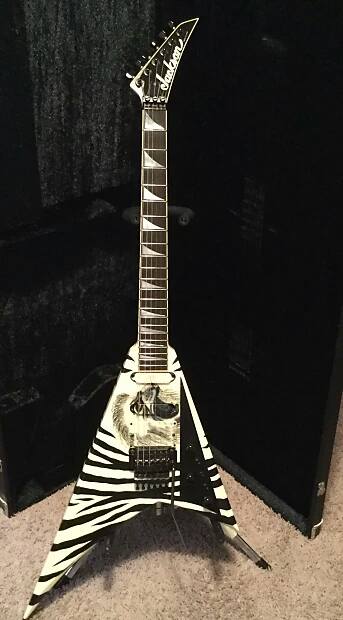 Randy Rhoads guitar with unique features, verified by Grover Jackson