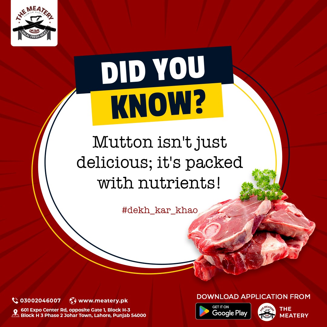 The Meatery - Did you know mutton is a nutrition...