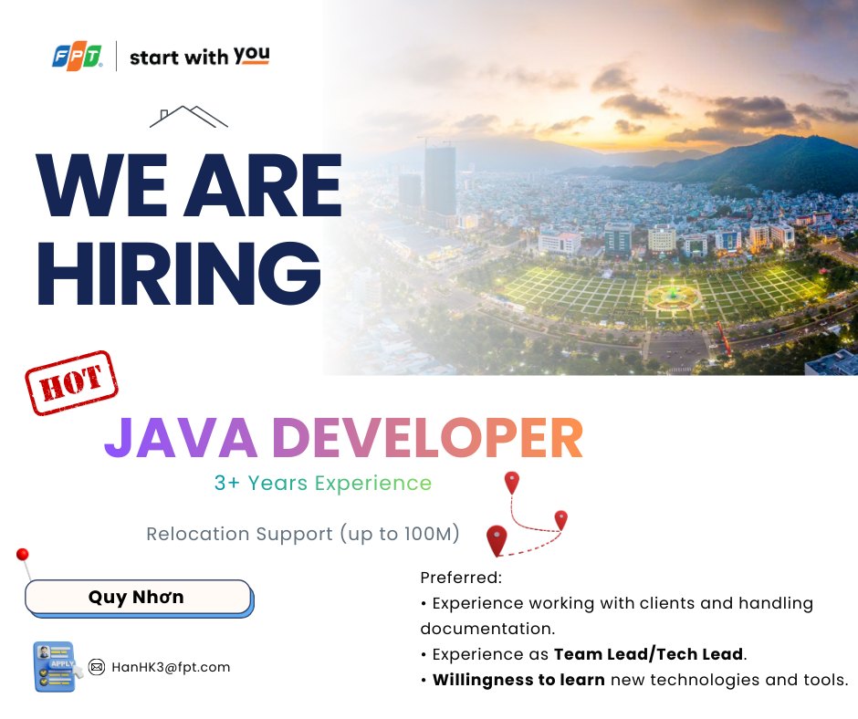 Việc Làm & Thực Tập Ngành IT (Developer/Tester) | FPT SOFWARE QUY NHƠN ...