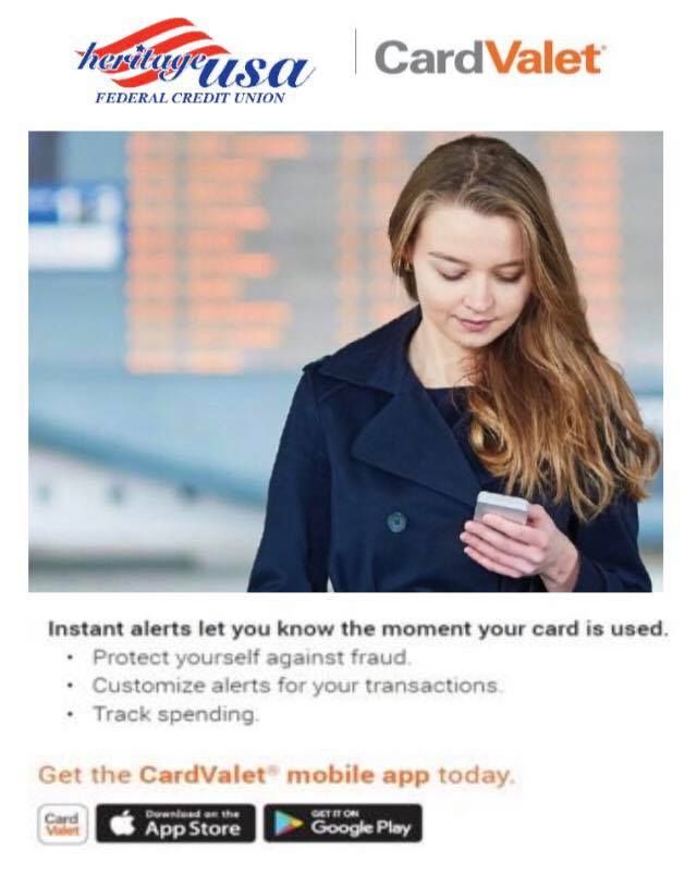 CardValet is now... - Heritage USA Federal Credit Union | Facebook