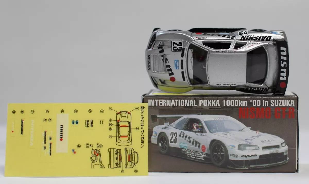 トミカ R34 NISMO GT-R SUZUKA POKKA 1000km Tomica Nismo GT-R R34 from Pokka 1000km '00 in Suzuka