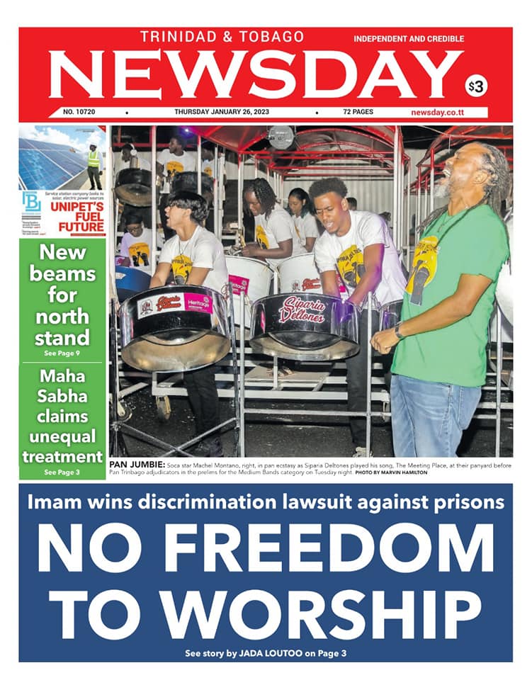 Trinidad and Tobago Newsday... - Trinidad and Tobago Newsday