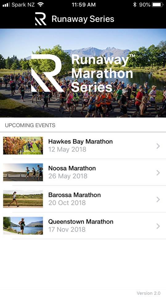 Evento - NEW Runaway Marathon Series #Multi-Event Sports App