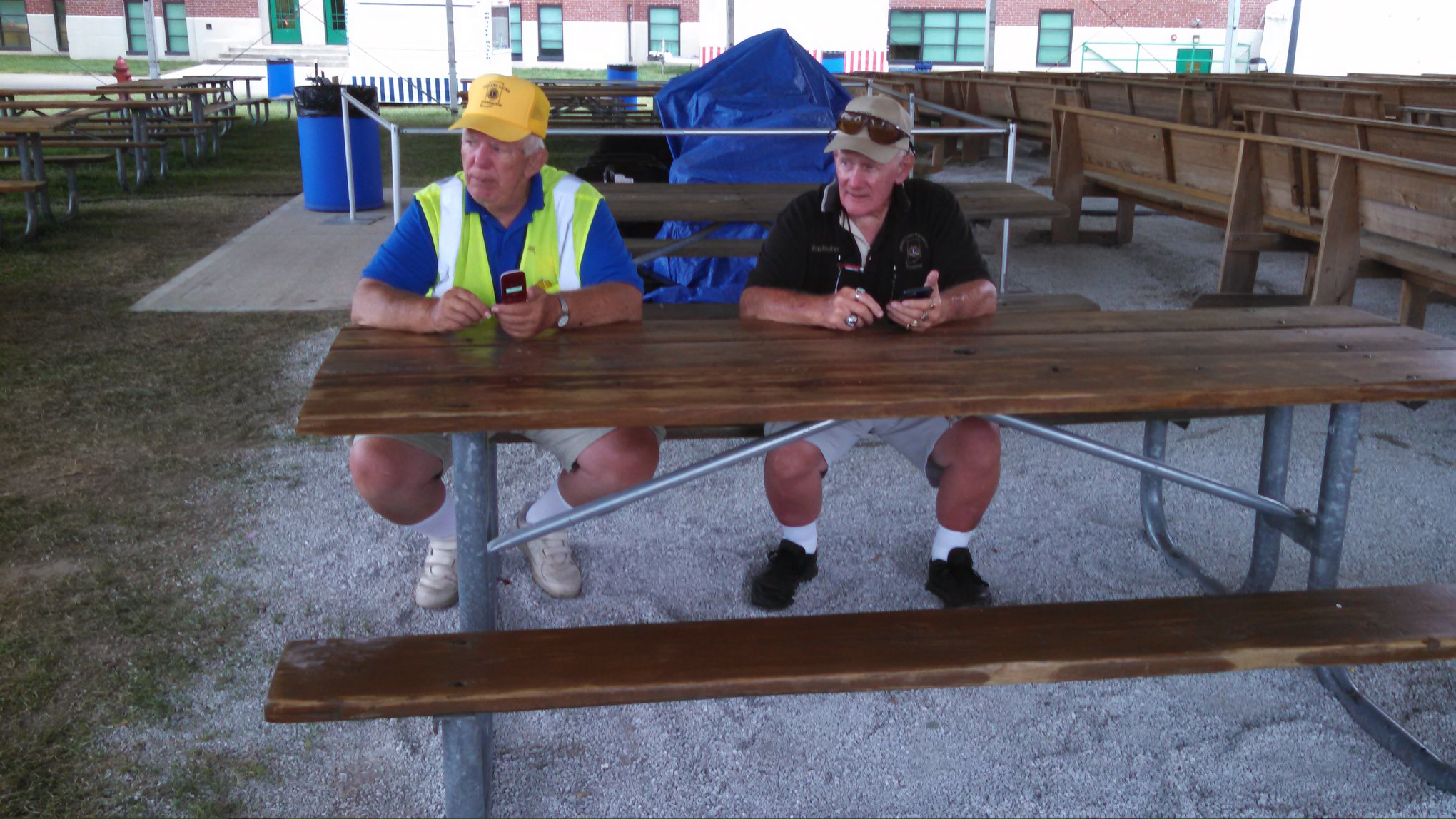 Indiana - Bob and Bob (PDG Bob Howard and PCC Bob Booher) take a break ...